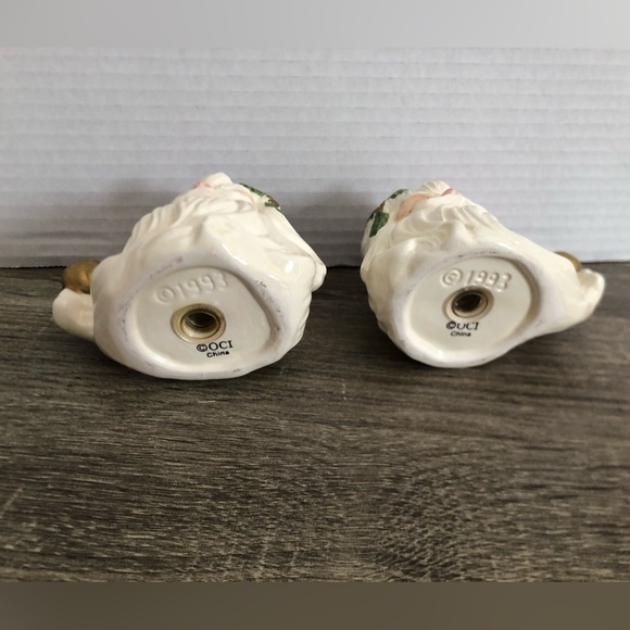 Vtg Fitz & Floyd Santa S&P Shakers - Picture 10 of 14